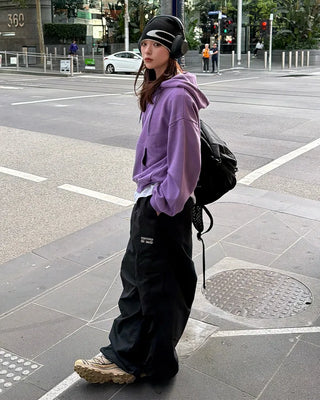 Washed Hooded Zip-Up