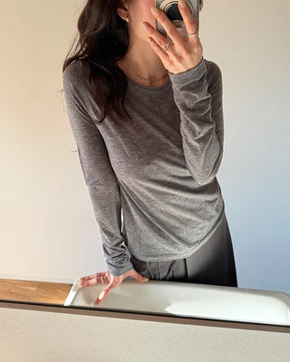 Tencel Long Sleeve T-Shirt