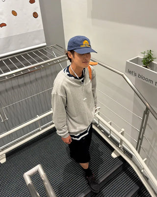 Multi-striped long-sleeved T-shirt