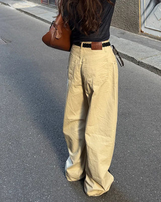 Wide cotton pants