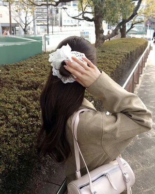 Double Lace Hair Scrunchie