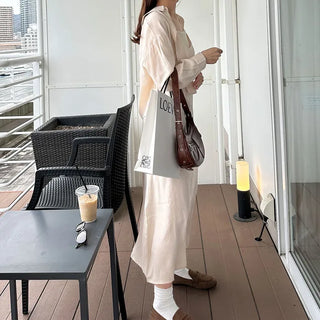 Basic dress and shirt set