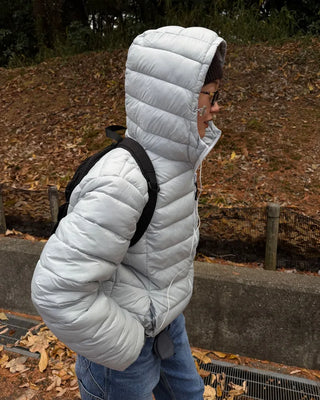High-neck light padded jacket