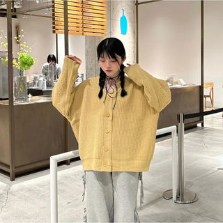 Oversized Collar Cardigan