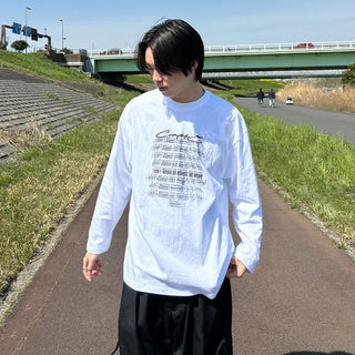 (Unisex) Lettering Long T-Shirt
