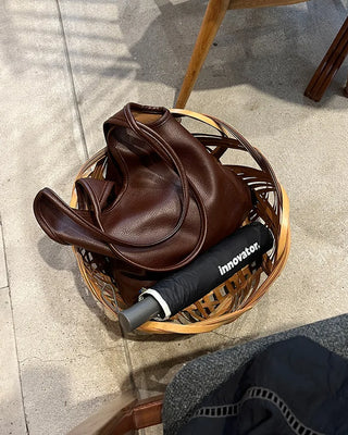 Eco-leather Triangle Shoulder Bag
