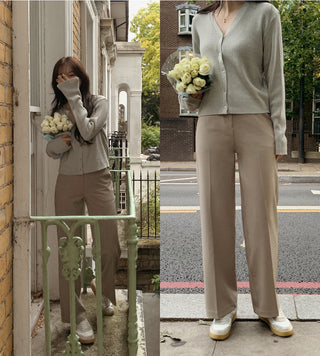 (basic/long) Straight slacks - 4 sizes