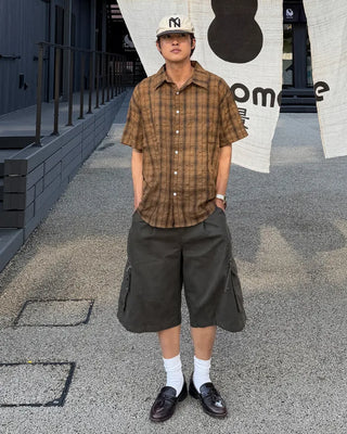 Cargo zip shorts
