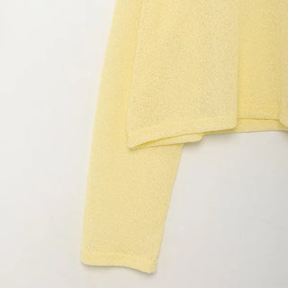 See-through round knit