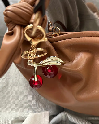 Cherry Ribbon Keyring