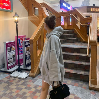 Side-slit hooded parka