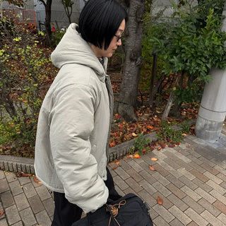 Simple Hooded Padded Jacket