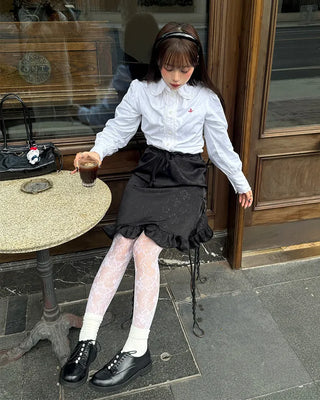 Flower lace stockings