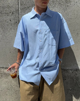 Oxford short-sleeved shirt