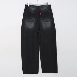 Balloon denim pants
