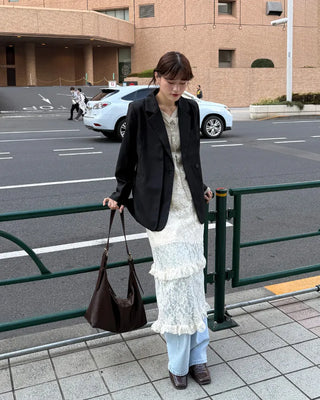 Lace long skirt