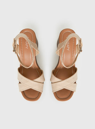Therapy Camellia Heels Cashew