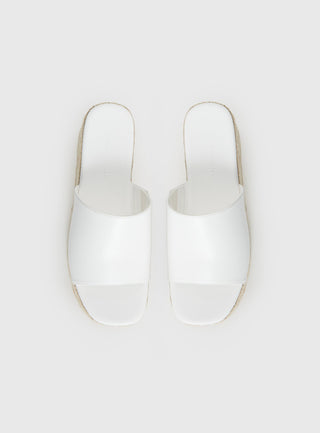 Arton Espadrille Platform Sandals White