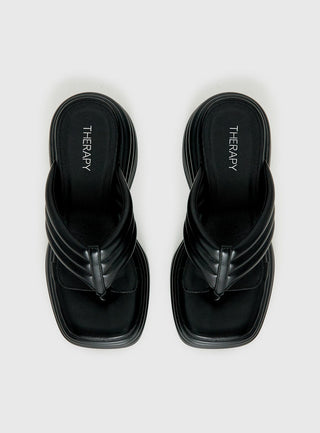 Therapy Flames Platform Sandals Black