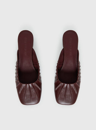 Larietta Ballet Heels Burgundy