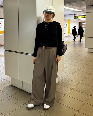 (Unisex) Pintuck Balloon Slacks