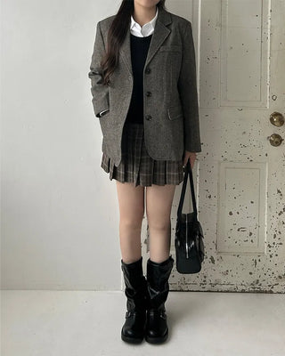 Buckle Round Mid-Calf Boots