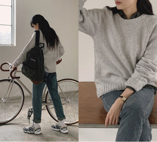 Cotton Candy Raglan Mix Knit - 3 colors