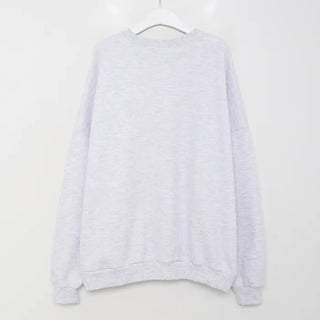 Animal print fleece-lined sweatshirt