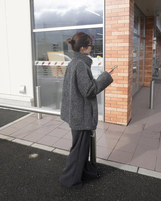 Half-neck boa jacket