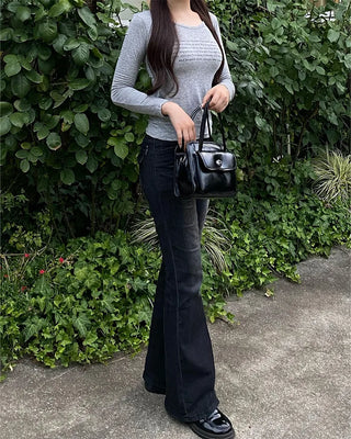 Square Top Handle Tote Bag