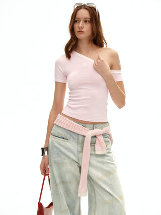 Primrose Pink Sculptural Graphic Tee