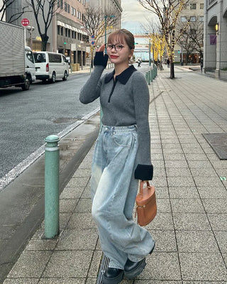 Two-tone knit
