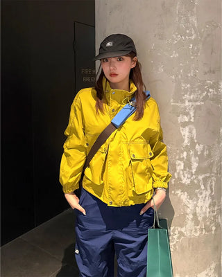 Stitched Windbreaker