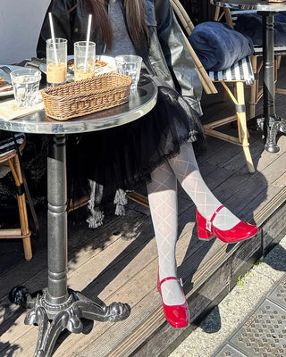 Checkered stockings
