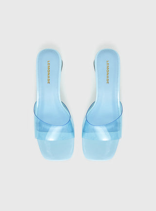 Uchee Clear Wedge Heels Blue