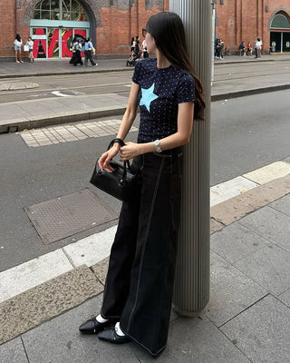 Curved Sage Wide Pants
