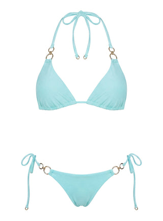 Coastal Chaos Tie Side Bikini Bottoms Blue