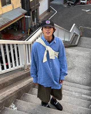Roll-up chino shorts