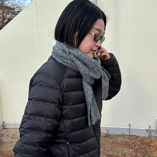 Winter wool scarf