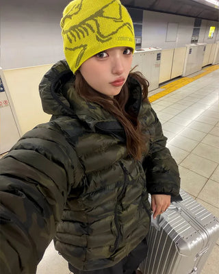 Camouflage padded jacket