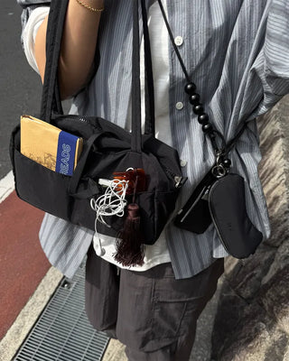 [1st Re-release] (ORIGINAL) Brick Nylon Boston Bag (black)