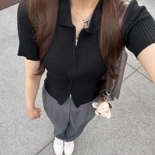 Compact 2-way zip-up