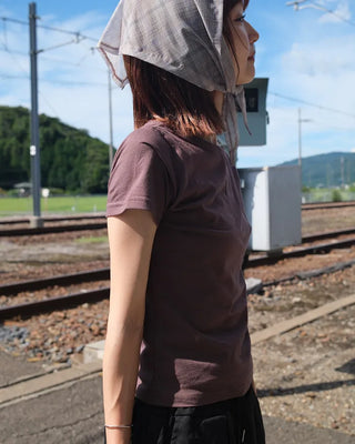 Boat neck T-shirt