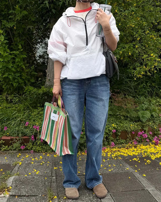 UV-cut summer zip anorak