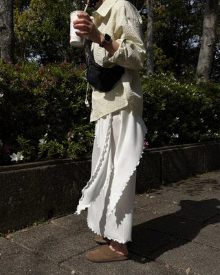 Frilled layered skirt