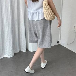 [4 colors] Dart Bermuda shorts with elastic waistband