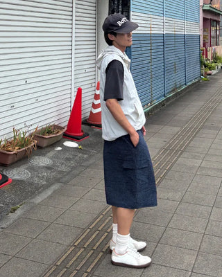 Checked Banding Cargo Pants