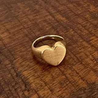 Bordeaux Heart Ring