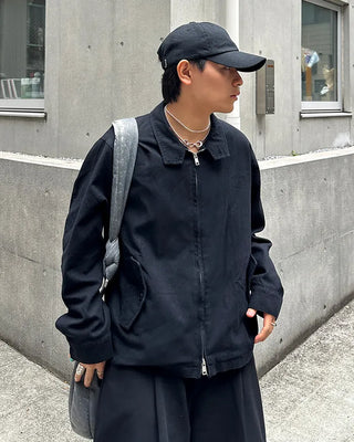 Side pocket zip-up jacket
