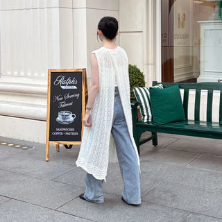 See-through long dress